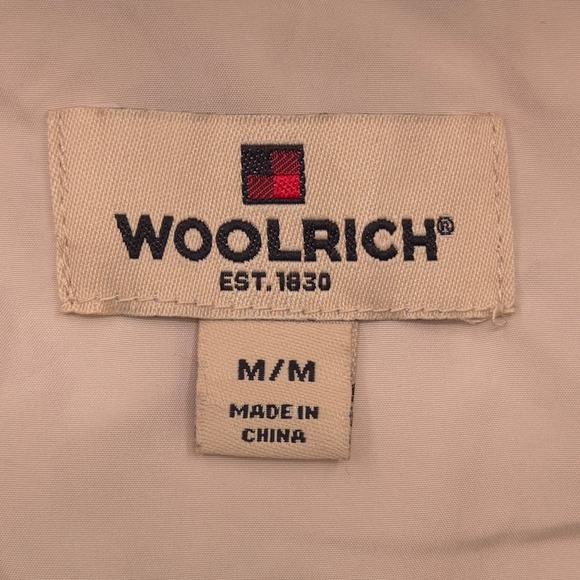 Woolrich Duck Down Quilted Full Zip Puffer Vest Beige Womens Medium - Picture 3 of 6